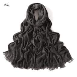 180*65cm Tie-dye Crinkle Rayon Hijabs for Women Muslim Scarf Shawls Plain Ladies Breathable Headband Femme Turban Ramanda