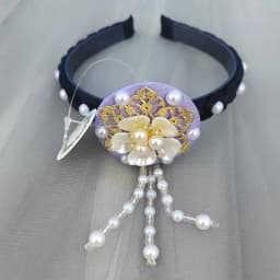 ♥Traditional Korean Hanbok Headband Classical Ribbon Hair Accessories Stage Dance Hair Hoop 