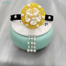 ♥Traditional Korean Hanbok Headband Classical Ribbon Hair Accessories Stage Dance Hair Hoop 