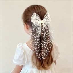 Lovely Lace Bow Hair Clip Flower Princess Style Swallowtail Bow Hairpin Girl Hairpin Wedding Season