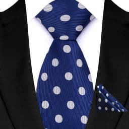 Fashion Royal Blue Men Tie Luxury Plaid Stripes Paisley High Quality Pocket Square Necktie Sets Groom Wedding Busienss Gifts