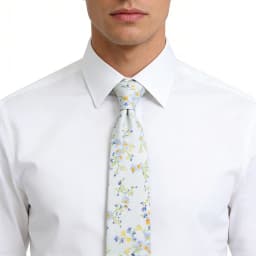 Classical Men's Floral 6cm Tie Skinny Cotton Linen Blue Green Flowers Paisley Pattern Necktie Wedding Party Accessories Gifts