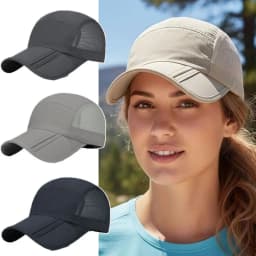 New Design Quick Drying Baseball Cap Packable Lightweight Sports Hat Breathable Polyester Outdoor Hat