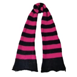 39BD Lady Neckwrap Knitting Stripe Scarf Subculture Neck Scarf Autumn Winter Neckwear