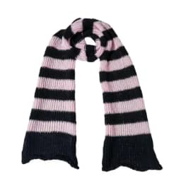 39BD Lady Neckwrap Knitting Stripe Scarf Subculture Neck Scarf Autumn Winter Neckwear