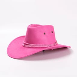 Wide Brim Cowboy Hat Classic Western Hats With Adjustable Neck Draw String Vintage Cattleman Hat For Dress-up Parties Costume