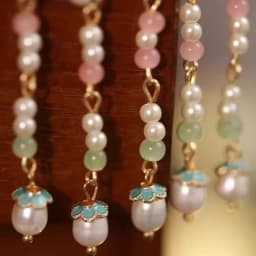 High-End and Exquisite Side Hairpins for Short Hair, Ear-Side Clips, Traditional Style Hairpins with Tassels and Pearls, Paired Together