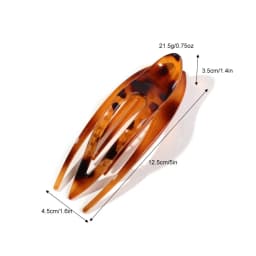 New Leopard Print Swallowtail Flat Hair Clip for Women Girl Large Duckbill Barrettes Hairgrip for Thick Hair Styling Accessories