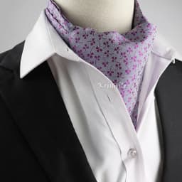 New Design Men's Ascot Scarf Necktie Fashion Paisley Dot Red Yellow Grey Cravat Business Meeting Gentleman Collar Accessory Gift