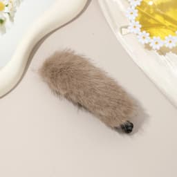 AWAYTR Simulated Plush Twist Hair Clips Acrylic Hairpin Korean Style Vintage Hairgrip for Women Elegant Hair Accessories