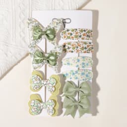 10/11Pcs 2Styles Girls Butterfly Hair Clips BB Clips Handmade Barrettes Kids Newyear Atmosphere Gifts Hair Accessories for Baby
