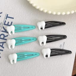 Creative Simulation Teeth BB Clip Cute Bangs Fixed Decorative Hairclip Y2K Girl Sweet Hair Clip Kawaii Hairpins Hair Accessories
