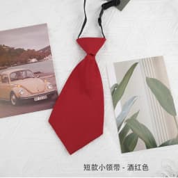 20cm Short Tie Women Kids Solid Red Black JK DK Ties Casul Shirt Accessories Bowknot Lazy-tie Girls Boys Small Necktie Cravat