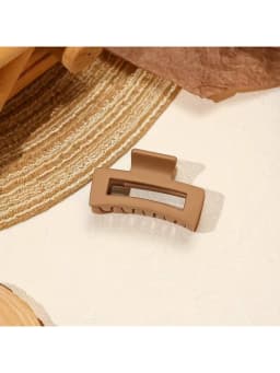 4pcs Classic Matte Small Square Grip Clip Mini High Grip Disc Hair Breakers Small Grip Clip Suitable for Daily Wearing
