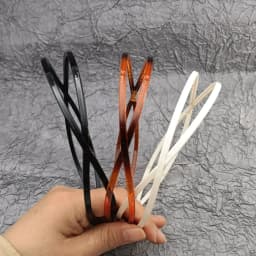 1/3 PCS Oval Headband Elastic Hair Hoops Women Headbands Hair Band Girls Fashion Korean Headwear Coffee Accessories