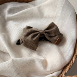 Fabric Bow Banana Clip for Women, Large Size, High-End Feel, Half-Up Hair Claw Clip, Full Back Hair Clip, Twist Vertical Clip