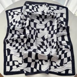 2026 Women Square Scarf Silk Imitation Print Neckerchief Bandana Lady Shawl Scarves Wrap Head Hair Band Ties