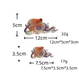 1 Piece of Ocean Wind Octopus Resin Clip,Colorful Octopus Back Hair Clip,Women's Half Tied Hair,Coiled Hair,Shark Clip