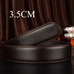 3.0cm 3.5cm Width Belt No Buckle Men Women Unisex PU Business Belt Without Automatic Buckle Waist Belts for Jeans
