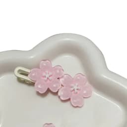 Anime Card Captor Sakura Cute Pink Creamy Flower Bb Hairpin Side Hair Clip Girl Headwear Sweet Hairpins Ornament Gift