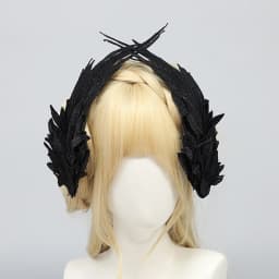 1 Pair Angel & Devil Wing Hair Clips Black/White Feather Roleplay Hairpins Side Clips Cosplay Costume Hair Accessories for Women