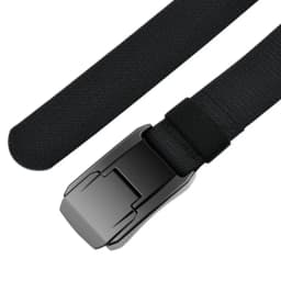 38mm Wide/ 1-1/2 in Black Elastic Tactical Belt for Men Stretch Jeans Designer Fashion Belt Adjustable Buckle Unisex Waist Belt