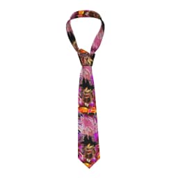 Necktie Dragon Ball Vegeta Blue Goku Men Silk Polyester 8 cm Wide Neck Ties for Mens Daily Wear Cravat Wedding Party