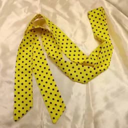 New Fashion Women's Polka Dot Simple Narrow Long Scarf Satin Ribbon Headbands Bag Tie Korean Style Versatile Fashion Accessories