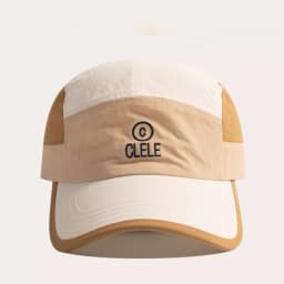 Curved Brim Quick-Dry Baseball Cap Unisex Embroidery Color Block Design Sport Hat for Running Cycling Outdoor Activities