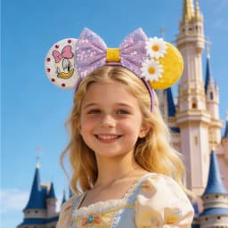 Disney Mickey Mouse Ears Headbands for Baby Girls Daisy Duck Hairbands Donald Duck Headwear Adults Women Bows Hair Accessories