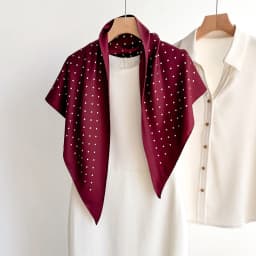 New Twill Shawl Triangle Scarf for Women Dot Neckerchief Female New Headband Hair Bands Print Foulard Hijab Wraps Bandana