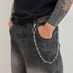 Fashion Punk Pants Wallet Chain Y2K Harajuku Hipster Jeans Chain Goth Hip Hop Metal Trousers Chain For Women Man