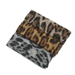 New Soft Leopard Print Scarf Thin Fabric Big Size Headband Neckscarf Trendy Voile Elegant Stoles Wrap Women Fashion