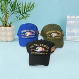 American Flag Eagle Embroidered Baseball Cap Classic Sun Protection Trucker Hat for Women Outdoor Sports Daily Wear