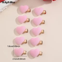 10/30pcs/set Small Heart Hair Clips – Dainty Love Design, Subtle Accent for Everyday Hairstyles.