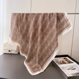 90*90Cm Square Scarf Cotton Linen Feeling Women Head Shawl Wraps Luxury Hairband Stripe Print Neck Scarves Hijab Bandana Pareo