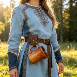 Medieval Viking Dress Up PU Leather Simple Retro Hiking Cup Holder Medieval Viking Belt Cosplay Dress Up Accessories