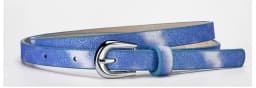 Fashion Sequin-Embellished Fine-Pin Buckle PU Belt: Women's High-End, Trendy Denim Over-the-Knee Belt Clothing Accessory