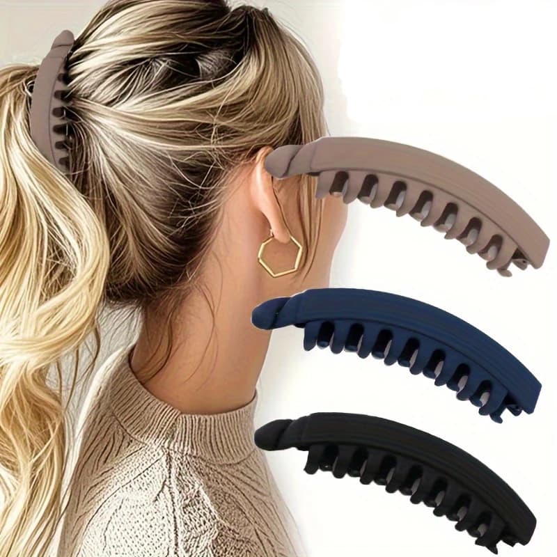 large banana clips, with ample hair output, sturdy ponytail clip, vertical clip, high-end twist clip, versatile for daily use