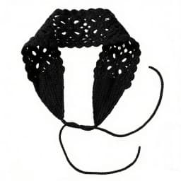 Boho Floral Headband Handmade Crochet Hair Scarf Solid Color Hollow Out Knit Hair Band