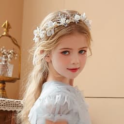 Pearl Flower Headband Bridal Headdress Girls Wedding Crown Fashion Headdress Tiaras Crowns Crystal Headpiece Hair Accessories