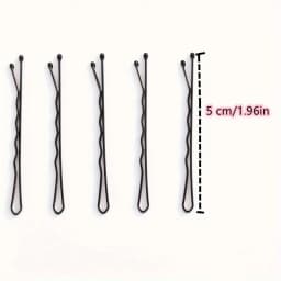10/20pcs Invisible Wave Bobby Pins,Durable Metal Hair Clips for Women, Simple Solid Color Barrettes with Storage Box.Hairpin