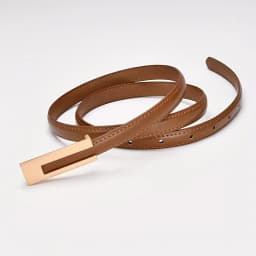 Women's Genuine Leather Belt Fashion Cowhide Waist Strap with Smooth Buckle Versatile Dress Decor Belt for Casual Formal Outfits