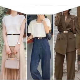 Women's Genuine Leather Belt Fashion Cowhide Waist Strap with Smooth Buckle Versatile Dress Decor Belt for Casual Formal Outfits