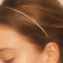 1PC Fairylike Rhinestone Hair Hoop Shimmering Minimalist High-End Sparkling Accessory for Women Elegant Cool Hairband