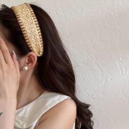 Wide Edge Straw Weave Headband Bohemia Vacation Style Raffia Grass Hairband Woven Korean Style Bohemian Style Hair Hoop Headwear