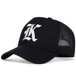 Unisex LK Letter Embroidery Baseball Net Caps Outdoor Adjustable Spring and Summer Casual Sunscreen Hat Sports Cap