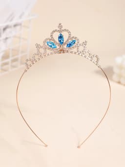 Crown Headdress Children Princess Frozen Girl Rhinestone Crown Hairband Girl Aisha Headband Hair Accessories