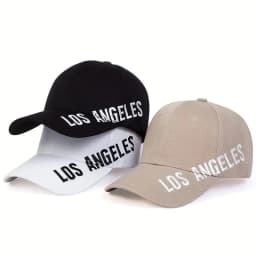 Unisex Los Angeles Letter Embroidery Baseball Caps Spring Autumn Outdoor Adjustable Casual Hats Sunscreen Hat Sports Cap