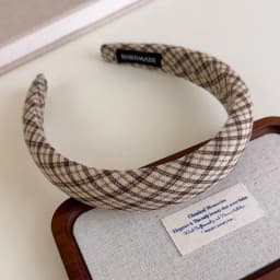 Retro Hair Hoop Headbands for Women Girls College Style Plaid Hairbands Female Fashion Hair Bands Hair Accessories Headdress 1pc